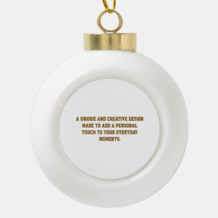 Create Your Own Ceramic Ball Ornament (Bell)