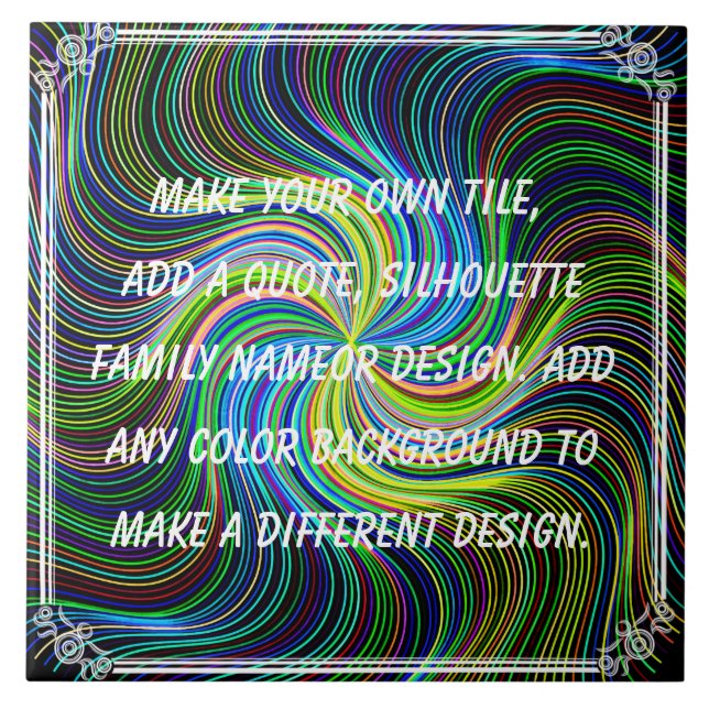 CREATE YOUR OWN CERAMIC TILE (Front)
