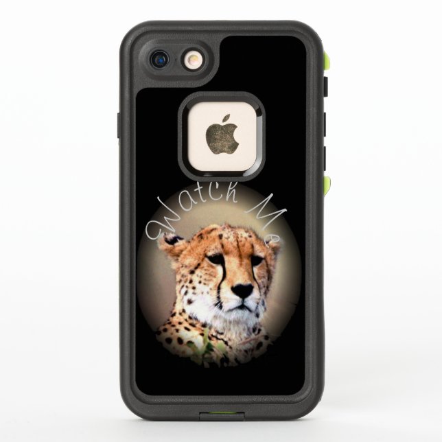 Create Your Own Cheetah Tear Marks Africa LifeProof iPhone Case (Back)