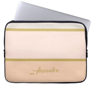Create your own Chic Personalised Monogram Laptop Sleeve