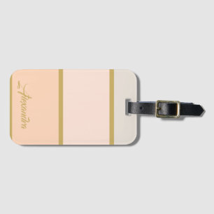 Create your own Chic Personalised Monogram Luggage Tag