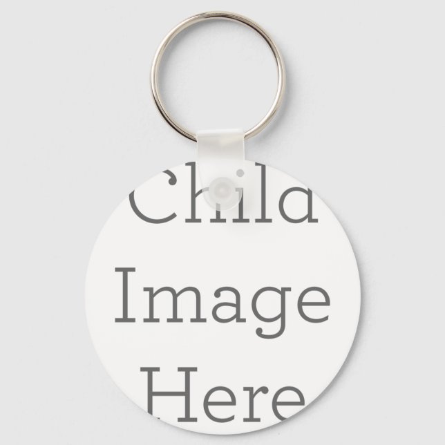 Metal Circle Keychain, 5.08 cm (Front)