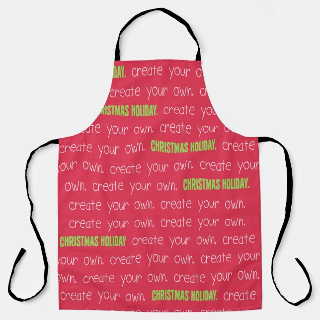 Create Your Own Christmas Apron (Front)