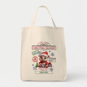 Create Your Own Christmas Bear Gift Sack Tote Bag