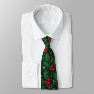 Create Your Own Christmas Holly Tie