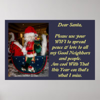 Create Your Own Christmas WIFI Poster wishes