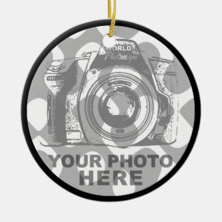 Create Your Own Circle Ornament Horizontal Photo