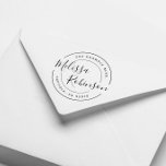 Create Your Own Circle Return Address Script Name Rubber Stamp<br><div class="desc">Create Your Own Circle Return Address Script Name,  by Rubber Stamps.</div>
