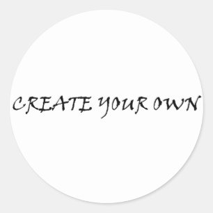 Create your own classic round sticker