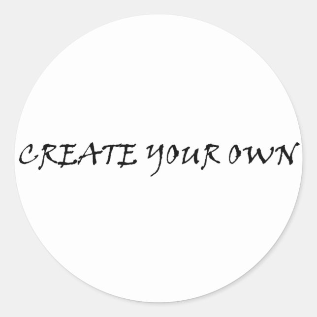 Create your own classic round sticker (Front)