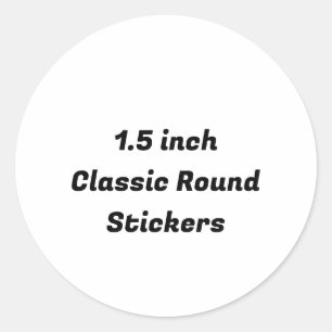 Create Your Own Classic Round Sticker