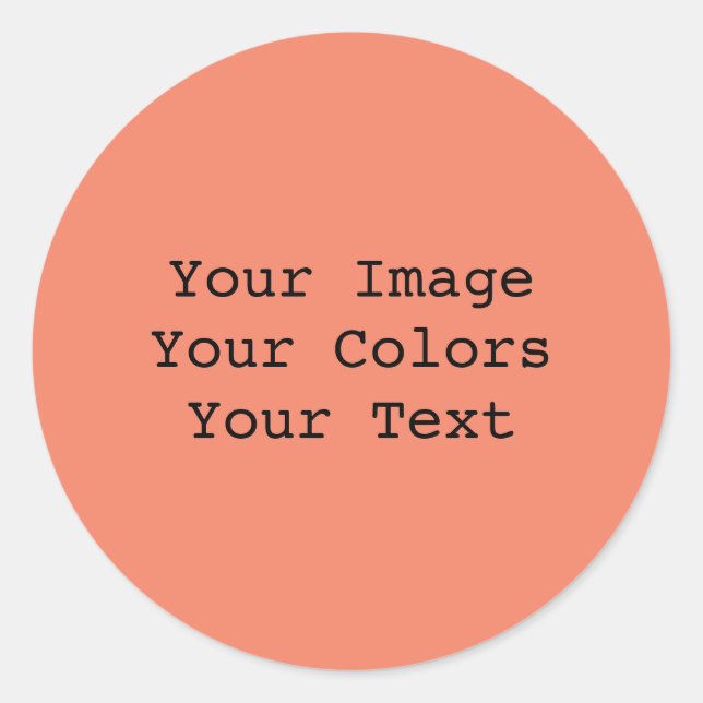 Create Your Own Classic Round Sticker (Front)
