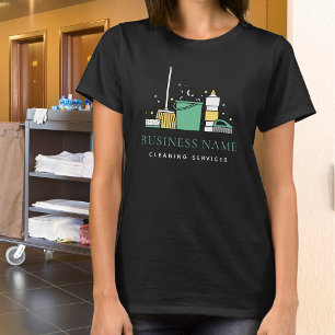 Create Your Own Cleaning Business Company Logo T-Shirt