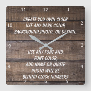 CREATE YOUR OWN CLOCK