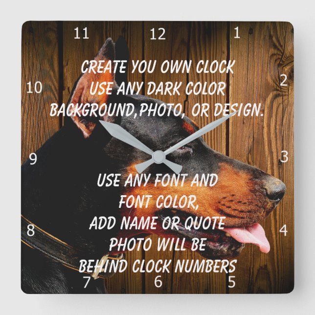 CREATE YOUR OWN CLOCK (Front)