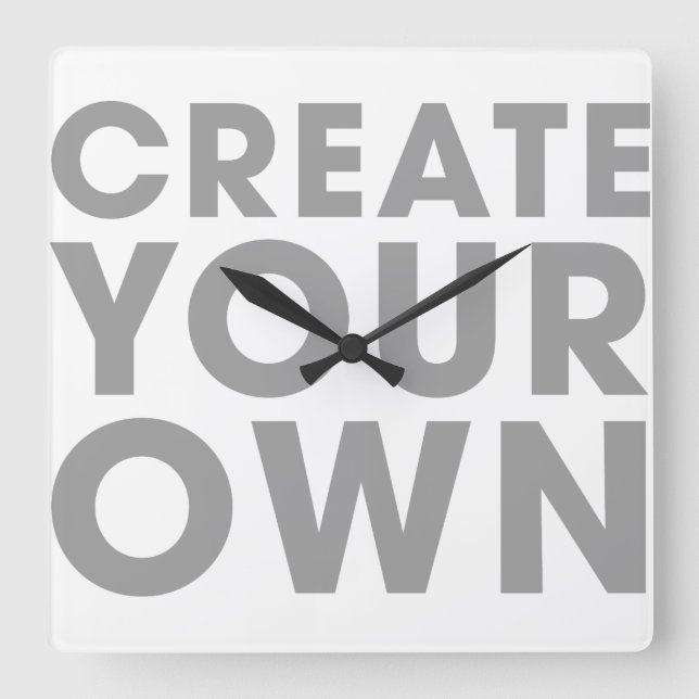 Create Your Own Clock (Front)