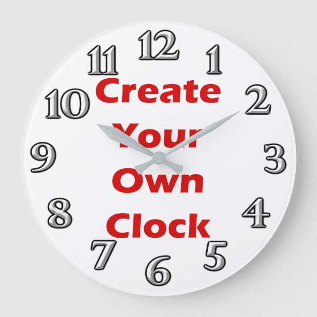 Create Your Own Clock Design (Front)