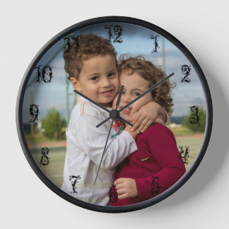 CREATE YOUR OWN CLOCK WITHBLACK FANCY NUMERS