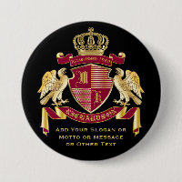 Create Your Own Coat of Arms Red Gold Eagle Emblem