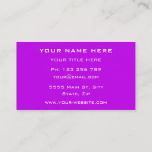 Create Your Own Color Fonts Business Card Template