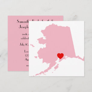 Create Your Own Colour Alaska Wedding Invitation