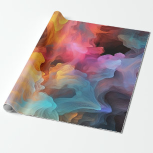 Create Your Own Colourful Alcohol Ink Smoke Wrapping Paper