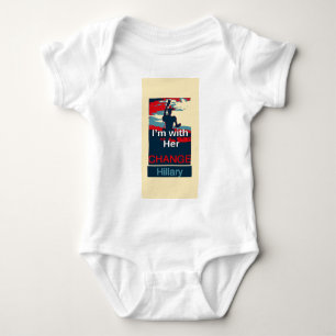 Create Your Own Colourful Change I am With Her Baby Bodysuit