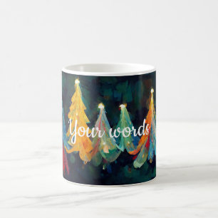 Create Your Own Colourful Christmas Trees Magic Mug