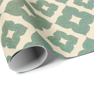 Create Your Own Colourful Confetti Quatrefoil Wrapping Paper