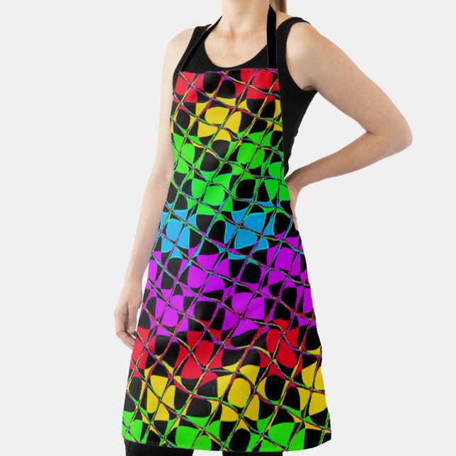 Create Your Own Colourful cute pretty tiles design Apron (Insitu)