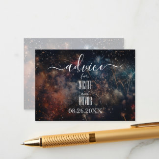 Create Your Own Colourful Fireworks Advice Card