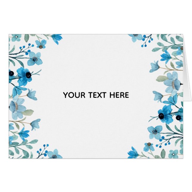 Create Your Own Colourful Floral Border  (Front Horizontal)