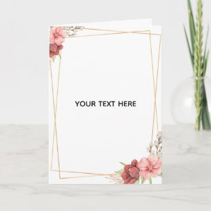 Create Your Own Colourful Floral Border Card