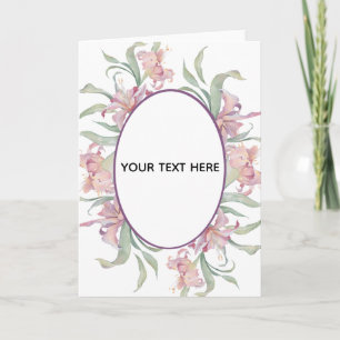 Create Your Own Colourful Floral Border Card