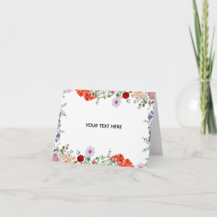 Create Your Own Colourful Floral Border Card