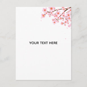 Create Your Own Colourful Floral Border Postcard