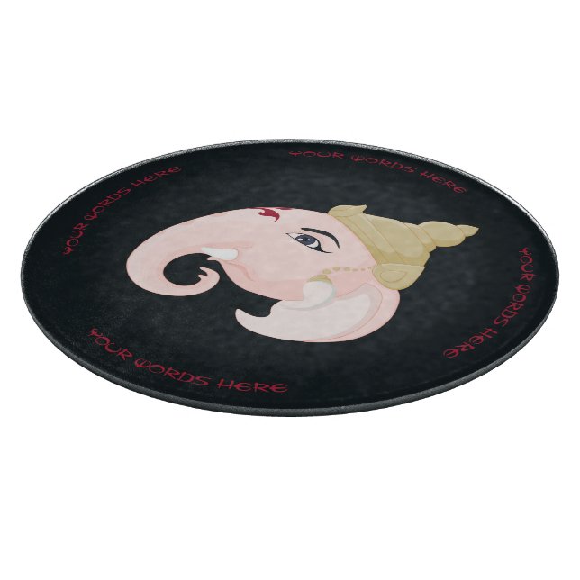 Create Your Own Colourful Ganesh Profile Cutting Board (Corner)
