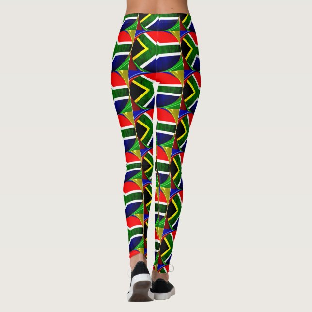 Create Your Own Colourful South African Print Leggings (Back)
