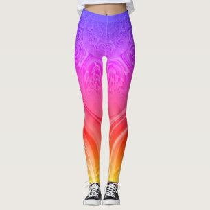 Create your own colourful Valentine Custom design Leggings