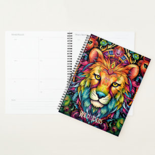 Create Your Own Colourful Wild Cat Totem Animal Planner