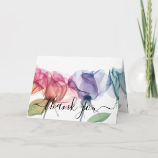 Create Your Own Colourized X-Ray Flowers Thank You Card