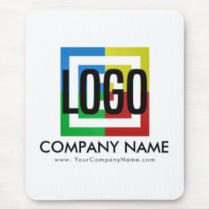 Create Your Own Company Logo Business Details Mouse Pad