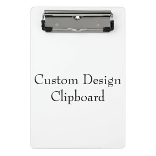 Create your own company logo, business name, brand mini clipboard