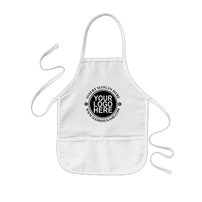 Create Your Own Company Logo Promotional Kids Apron (Front)