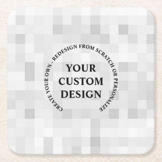 Create Your Own Completely Custom Square Paper Coaster