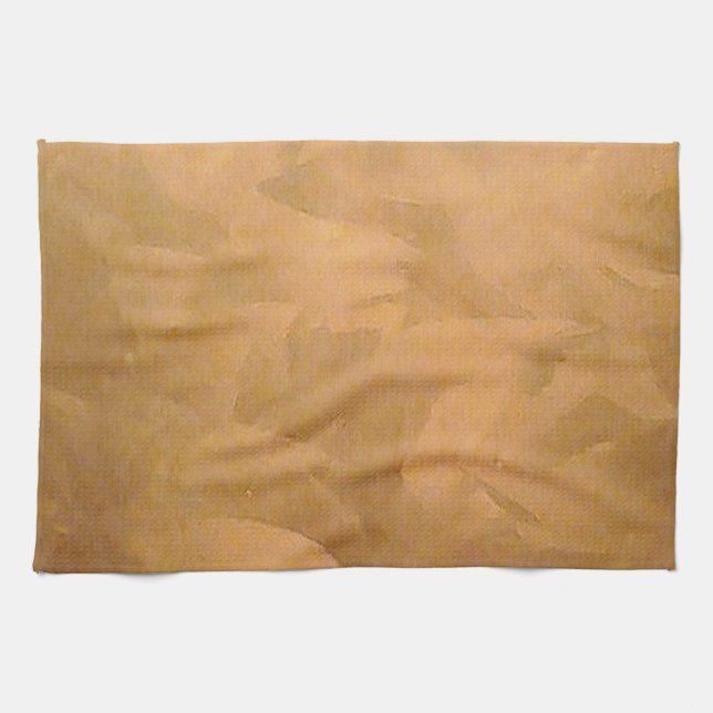 Create Your Own Copper Metallic Hand Brushed Tea Towel (Horizontal)