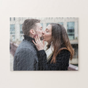 Create Your Own Couple Engagement Photo Jigsaw Puzzle