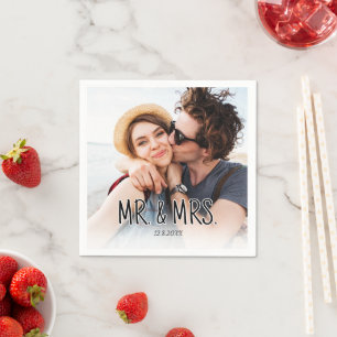 Create Your Own Couples Photo Custom Pic Napkin