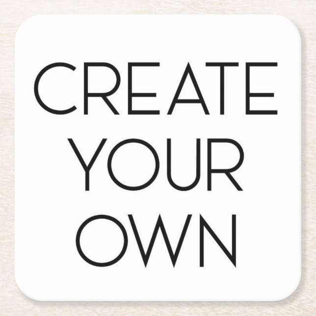 Create Your Own Crossbody Bag Square Paper Coaster (Front)