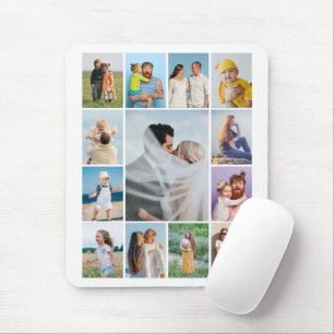 Create Your Own Custom 13 Photo Collage Mouse Pad